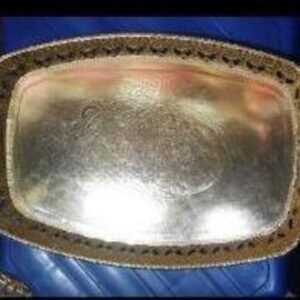 TPV® Decorative Plate, Golden Service Plate for Elegant Decoration