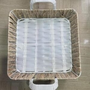 TPV®  Storage Basket Basket with Handle for Kitchen Storage Pooja Room Dining Table Center Table Décor Baskets