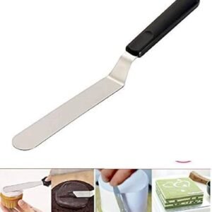 TPV® 1 Pc 7 Inch Angular Cake Palette Knife | Steel Icing Spatula | Cake Knife | Cream Icing Frosting Spatula | Baking Kitchen Pastry Cake Decoration Tool