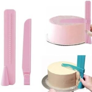 TPV® 1 Pc Plastic Adjustable Cake Scraper And Smoother Set Butter Cream Cake Scraper Smoother Baking Tools For Cakes Fondant Mold Tool