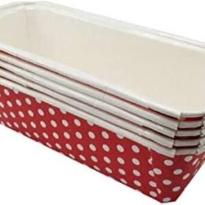 TPV® 10 Pcs Rectangular Paper Bake And Serve Tray Paper Plum Cake Tea Cake - Loaf Tray