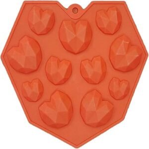 TPV® 11 Cavity Pinata Small Heart Valentine Heart Shape Design Chocolate Mould Ice Mould, Jelly Candy Mould, Silicon Mould