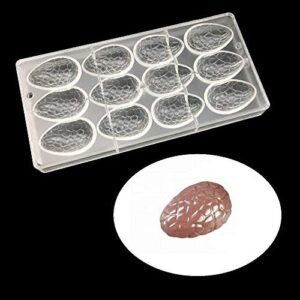 TPV® Easter Eggs 12 Cavity Chocolate Mould Pc Polycarbonate Chocolate Mold Plastic Oven Baking Mold Bakeware Rectangle Cooking Tools