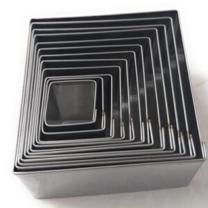 TPV® Steel Commercial Square Cookie Cutter (Set Of 12 Cutters)