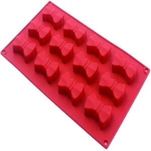 TPV® 12 Cavity Bows Silicon Moulds Muffin Mould