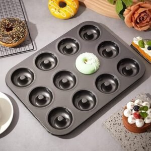 TPV® – 12 Cavity Doughnut Shape Nonstick Muffin Mould