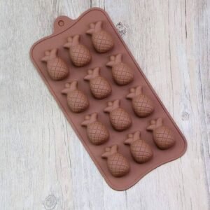 TPV® 12 Cavity Pineapple Shape Silicone Chocolate Mould
