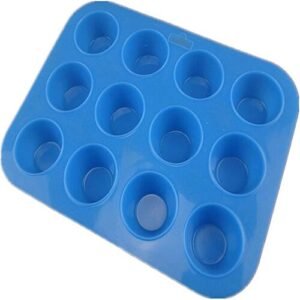 TPV® 12 In 1 Silicon Bakeware Round Shape Mini Cupcake Moulds Muffin Mould