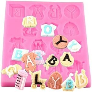 TPV® 15 Cavity Baby Boy Girl Clothes Fondant Marzipan Mould