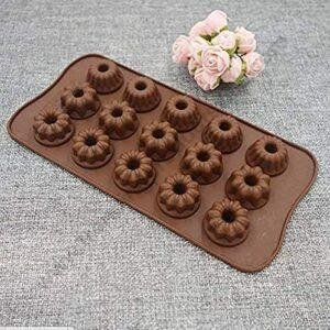 TPV® – 15 Cavity Donut Flower Shape Silicone Chocolate Mould
