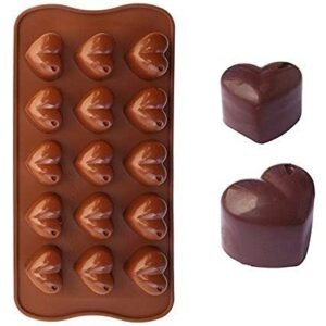 TPV® – 15 Cavity Heart Shape Silicone Chocolate Mould