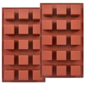 TPV® 15 Cavity Square Silicone Chocolate Mould
