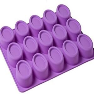 TPV® 15 In 1 Silicon Bakeware Pears Shape Silicone Moulds For Soaps Jelly Desserts