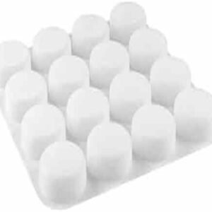 TPV® 16 Cavity Round Mold Silicone Moulds For Soaps And Chocolate Jelly Desserts Mould