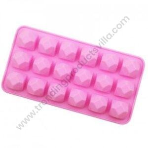 TPV® Diamond Shape 18 Cavity Silicone Chocolate Mould Silicon Jelly Candy Mould
