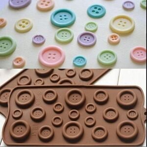TPV® 19 Cavity Buttons Shape Silicone Chocolate Mould