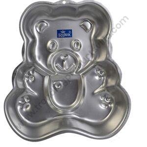 TPV® -1Pc Aluminium Cake Mould Pans Teddy Bear Cake Mould For Small Cake