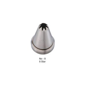 TPV® - 1Pc Noor Cake Icing Tip Icing Nozzle No – 8 No.– 8 Star Closed