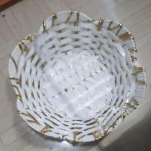 TPV® Storage Basket  for Kitchen Storage Pooja Room Dining Table Center Table Décor Baskets