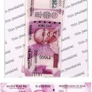 TPV® Pre-Cut Wafer Paper Cake Topping Cake Decor Edible Stick-On Cake Decor Decorations For Cake, Cupcake And Pastry Indian Currency 500 & 2000 Rupees Note - 6 Pcs