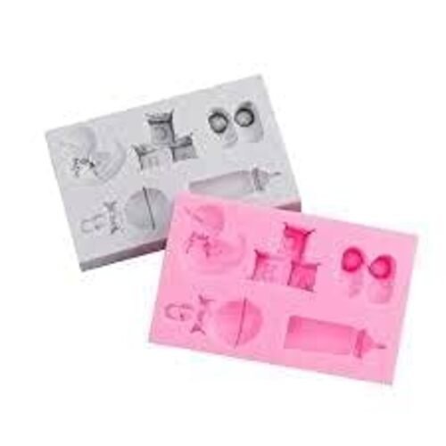 TPV® Silicone Mold Duck Bottle Nipple Alphabet Block Shoes Baby Toy Series Moul