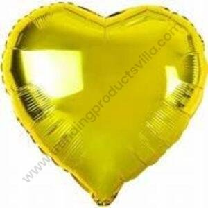 TPV® Heart Foil Balloon-Pack of 1 /Heart Foil Balloon for Valentines, Anniversaries, Decorations ( Yellow)