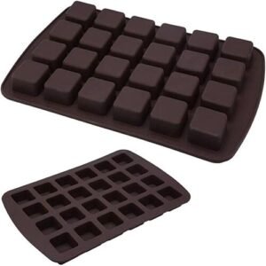 TPV® 24 Cavity Square Mold Silicone Moulds For Soaps And Chocolate Jelly Desserts Mould