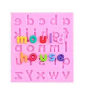TPV® 26 Cavity Silicon Small Alphabet Letter Fondant Marzipan Mould