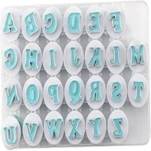 TPV® 26 Pcs Push Easy Alphabet (Uppercase) Fondant, Sugarpaste, Cookie Cutter (Pack Of 26)
