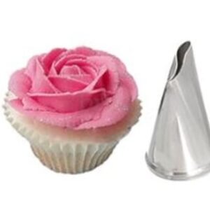 TPV® 2D  &  1M Rose Flower Cake Decorating Icing Steel Nozzles Reusable  &  Washable Bakeware/Kitchen Tool