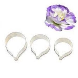 TPV® 3 Pcs Lisianthus Patel Shape Cutter Bakeware Mould Biscuit Mould Set Sugar Arts Fondant Tools