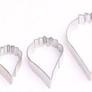 TPV® 3 Pcs Poppy Petals Cutter Bakeware Mould Biscuit Mould Set Sugar Arts Fondant Tools