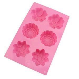 TPV® Perfect Pricee Soap, Candle, Resin Art and Crafting Tool, Muffin, Cake, Soap Bombs, Model, Repillica Moulds Mold DYI kit, Hobby Kits, Kids Activity Tool (Mix Flower)