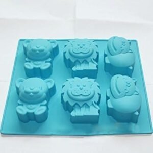 TPV®  Kids Special Mould - 3 Animal Shape for Handmade Decorating Chocolate & Soaps Making