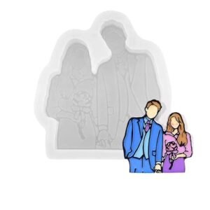 TPV® Silicone Wedding Couple Mould Couple Mould for Valentine Cake