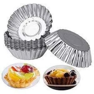 TPV® Aluminium Tart Cupcake Jelly Mould (6cm x 6cm x 2.5ht) Set of 12