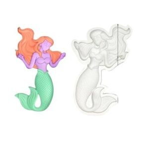TPV® Mermaid sugarcraft Mould || Mermaid fondant mould || Mermaid girl fondant mould