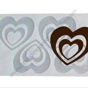 TPV® Royals Silicone Garnishing Moulds (Double Heart)