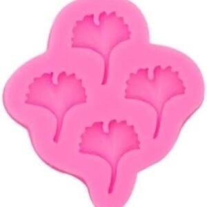 TPV® 4 cavity Leaf Shape Chocolate Fondant Mold I 3D Mini Ginkgo Leaves Candy Mould Tray I for DIY Homemade Cake , Cupcake Topper