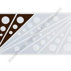 TPV® 8 Cavity Triangle with 4 dots Design Shape Pattern Garnishing Sheet for Cake Decoration