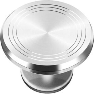 TPV® 360 Rotating Cake Turn Table 12Inch, Turntable For Professional Cake Decorating Turning Table For Cake Rotating And Decoration Aluminum Alloy And Steel Cake Stand