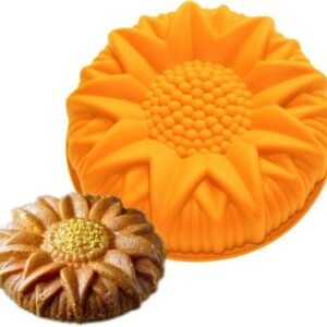TPV® - 3D Large Sunflower Shape Bread Chocolate Silicone Mold Fondant Cake Candy Molds Jelly Pudding Mould Soap Diy Cake Baking Tools