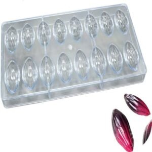 TPV® 3D Olive Water Droplets Shape Polycarbonate Chocolate Mold Creative Fondant Molds Candy Cake Mold Kitchen Baking Pastry Tools (Olive)