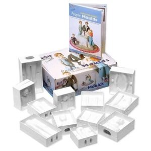 TPV® (4 Pc Set) Cake Mold Set Fondant 3D People Shaped Cake Figure Mold Set Human Body Decorating Mould For Men, Women, 10 Year Child, 8 Year Child