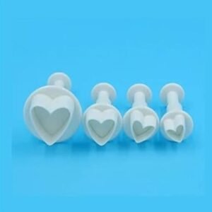 TPV® 4 Pcs Heart Shape Plunger Cutter