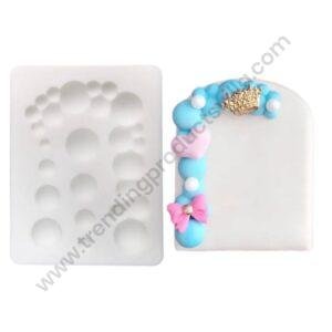 TPV® Round Pearl Bubble Gems Sphere Fondant Chocolate Cake Decorating Silicone Mould