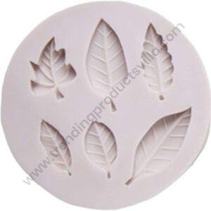 TPV® Round Leaves Shape Candy Mold I 3D Fondant Leaf Silicone Chocolate Mould