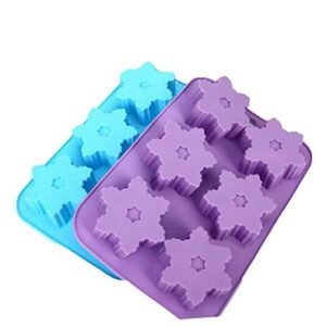 TPV® Snowflake Chocolate Molds Soap Silicone Ice Tray Cake Christmas Mould