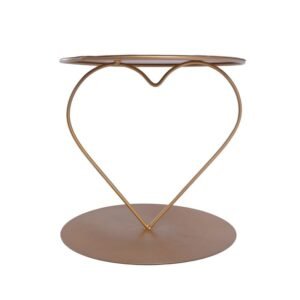 TPV® Metallic Heart Shape Cake Spacer | Dessert Stand | Cake Server | Cupcake Stand