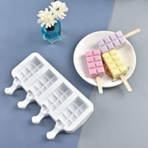 TPV®  Silicone Ice Lolly Moulds, DIY Homemade Popsicle, BPA Free Non-Stick Reusable Ice Cream Moulds